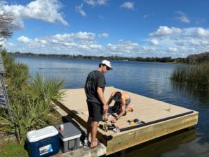 Isle of Catalina new boat launch dock volunteers January 2024
